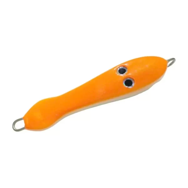 Isca Artificial Japonesa Para Pesca de Robalo NS JIG PAC 280GR 12,5CM LARANJA/GLOW
