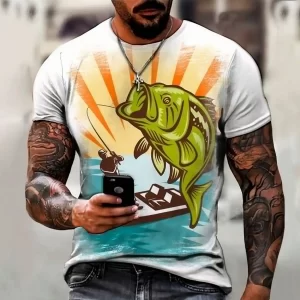 Camiseta Pescaria Peixe Anzol Mar Rio