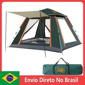 Barraca de Acampamento Pop-Up Automática para 4 Pessoas