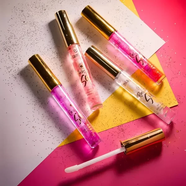 Kit c/ 4 Lip Oil Gloss Hidratante Raios de Sol Mia Make - Imagem 2