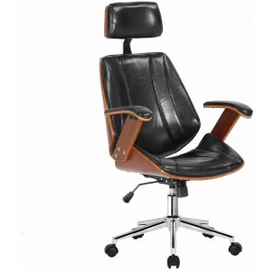Cadeira de Escritório Presidente Giratória Preta DSG-001