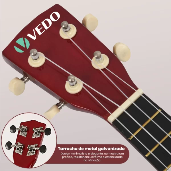 Basswood Acoustic Nylon Ukulele, 4 Cordas, Baixo, Instrumento Musical para Iniciantes, Jogadores, Instrumento Musical, 23" - Imagem 5