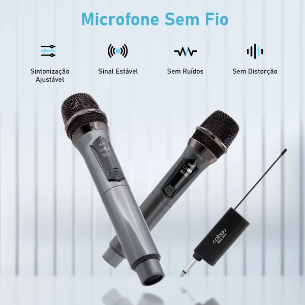 microfone*2,microfone sem fio profissional，karaoke，microfone sem fio profissional， frete gratis，Sem Fio Duplo UHF, Dinamico