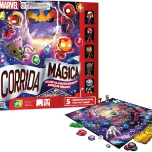 Jogo de Tabuleiro Corrida Mágica Marvel Avengers
