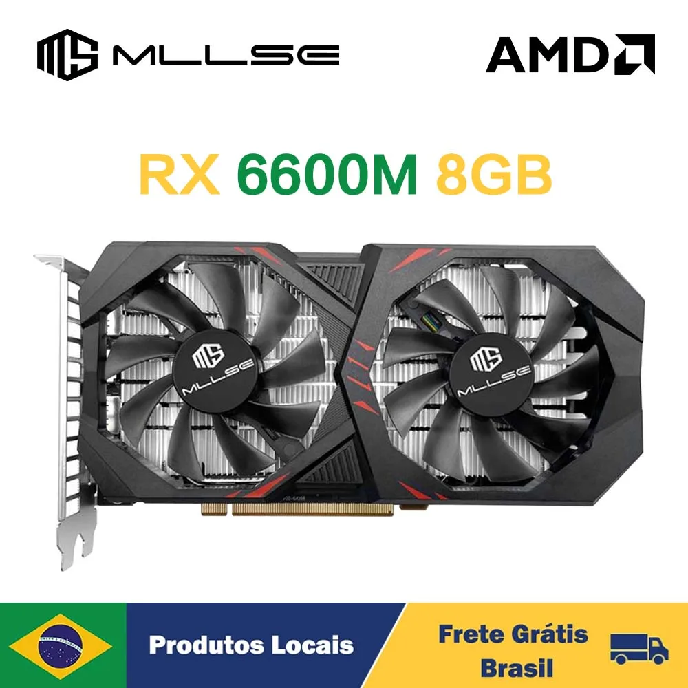 Placa de Vídeo MLLSE AMD Radeon RX 6600M 8GB
