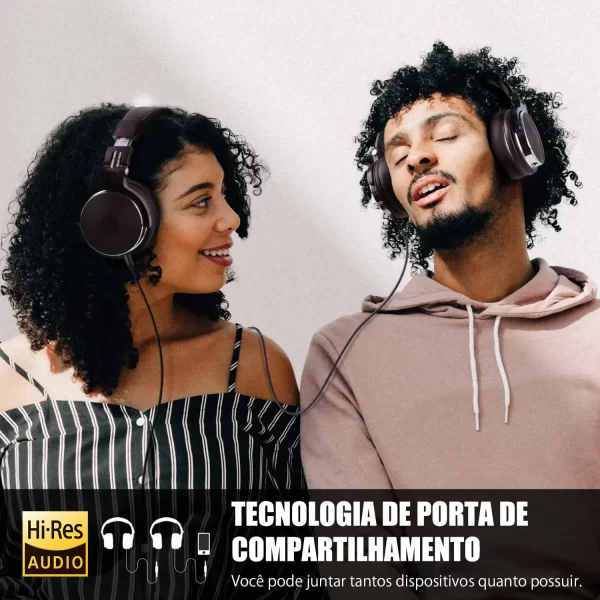 Oneodio fone de ouvido com fio com microfone, Pro 10/30/50 headphone profissional studio DJ, over ear HiFi monitor headset com Hi-Res áudio, Para o PC Telefónico - Imagem 4
