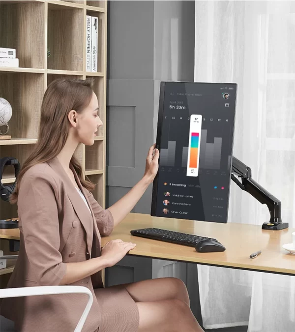 Nb norte bayou f80 desktop mola a gás 17-30 "lcd led monitor titular braço de montagem suporte de exibição de movimento completo carregando 2-9 kg - Imagem 6