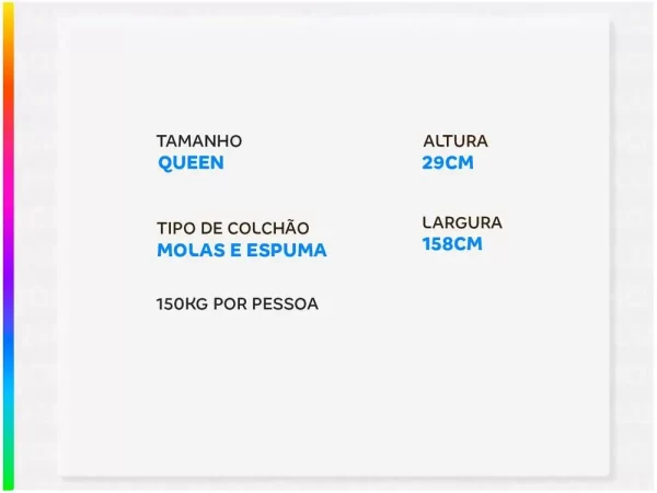 Colchão Queen Umaflex de Espuma 29x158x198cm Resistence - Imagem 2
