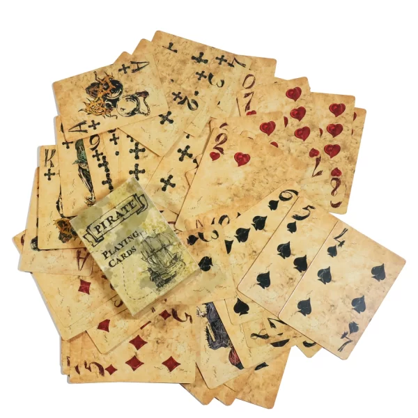 Cartas de jogo de rei pirata, baralho de cartas de ponte de estilo vintage, 60x90mm, cartas de jogo de tabuleiro de pôquer - Imagem 4