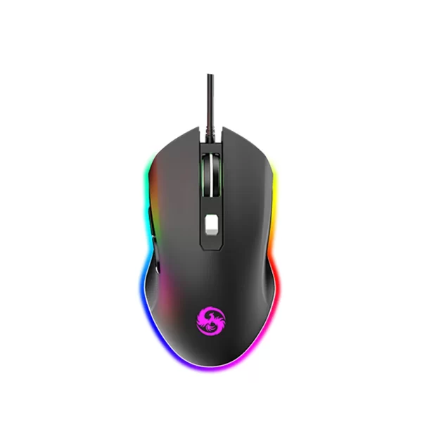Kit De Teclado Mecânico E Mouse Gamer 3200 Dpi Com Fio Abnt2 Português Brasil Iluminação Led Rgb Switch Blue Preto Be-k2 - Imagem 5