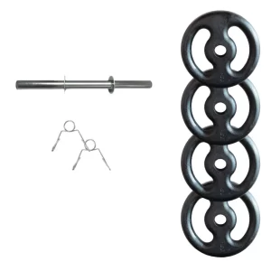 Halter de 20 Kg com Presilhas para Exercícios