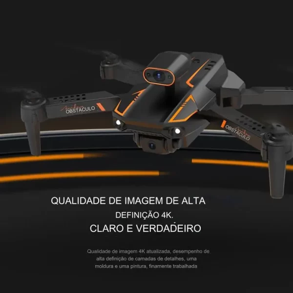 Drone com Câmera 4K HD S91 Wifi 5G Sensor Anti Colisão Baterias - Imagem 6