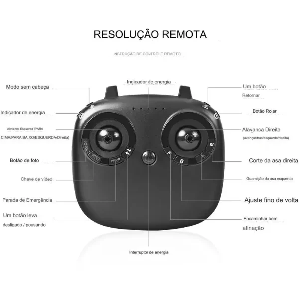Drone Profissional TXD-8S Câmera HD - Imagem 6
