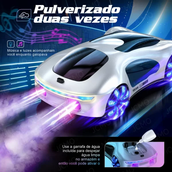 Carro de controle remoto novo conceito de energia rc drift carro 4wd drive dublê carros brinquedo com estação carregamento legal dupla spray música luz - Imagem 3