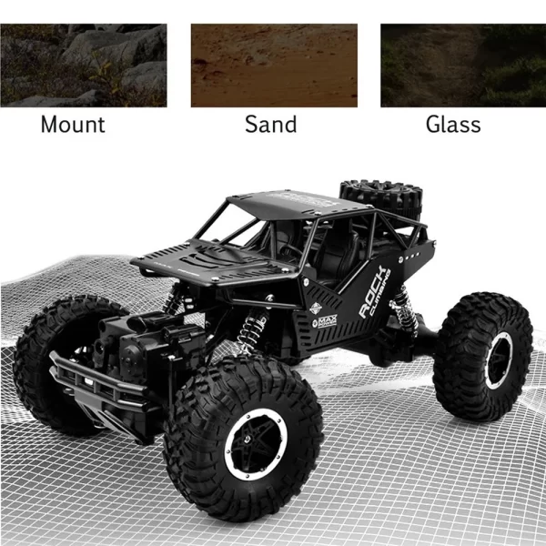 Carro Carrinho De Controle Jeep Rally Off-road 4x4 Rock - Imagem 2