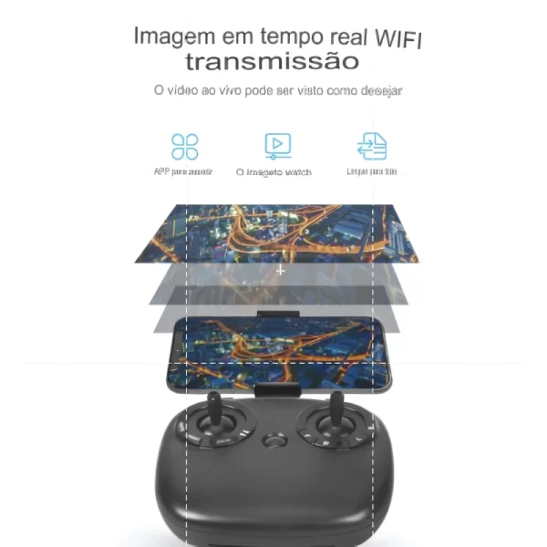 Drone Profissional TXD-8S Câmera HD - Imagem 3