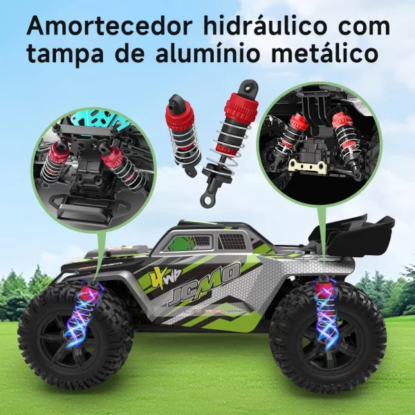 Jcmo 1:16 4wd rc carro de alta velocidade 50 km/h fora da estrada 4x4 controle remoto buggy caminhão super rápido deriva corrida brinquedo presente para crianças adultos - Imagem 2