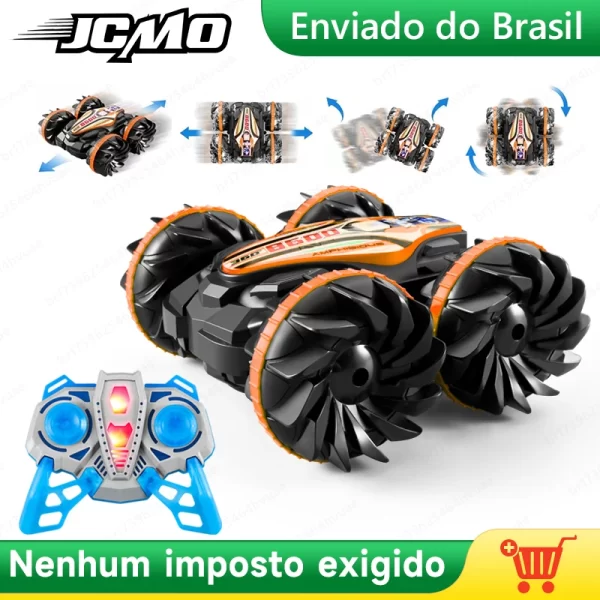 Amphibious Remote Control Stunt Car, Double-Sided Flip Vehicle, Rádio 4WD Drift, Off-Road, Brinquedos ao ar livre para meninos, Presente das crianças