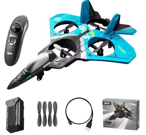 Avião De Controle Remoto Para Criança Aero Jato Caça Drone -Neverdie Store - Imagem 3