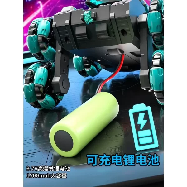 Carro de controle remoto Flip Drift De Seis Rodas Escalada Carro Consumer Electronics RC Stunt Car - Imagem 5