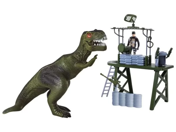 Playset Militar Dino Park Samba Toys 4 Peças