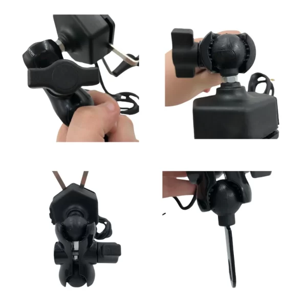 Suporte De Celular Para Moto com Carregador USB Universal - Imagem 5