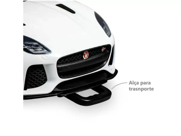 Carro Elétrico Infantil Jaguar Branco Bandeirante - Imagem 4