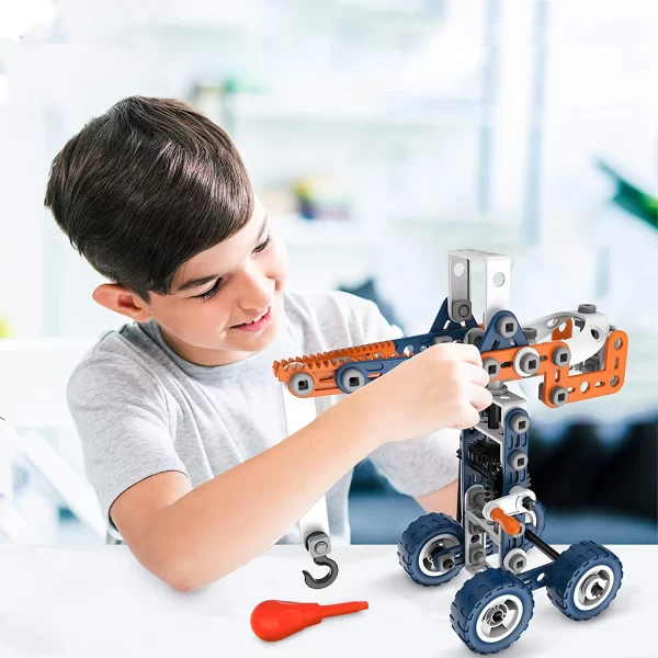 Blocos de Construção de Empilhadeira 152pcs - Imagem 5