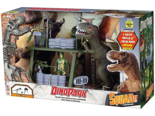 Playset Militar Dino Park Samba Toys 4 Peças - Imagem 4